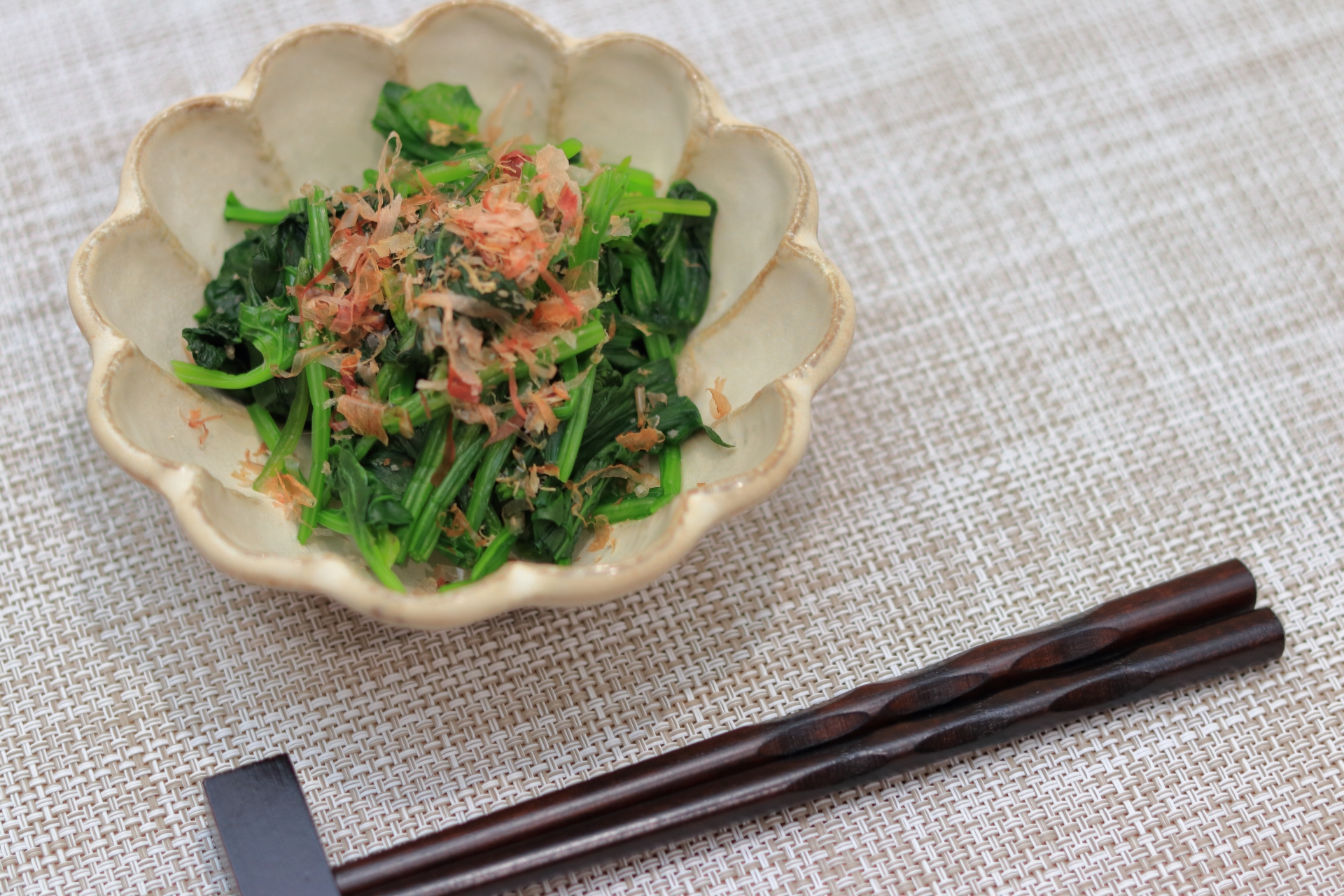 ほうれん草のごまつゆ和え